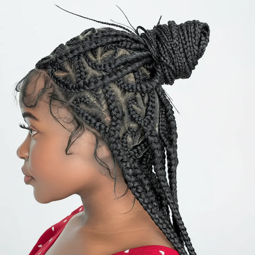 Braided Heart Box Wig