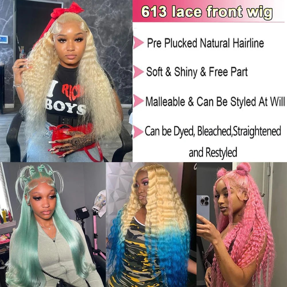 Deep Wave Bob Lace Front Wigs