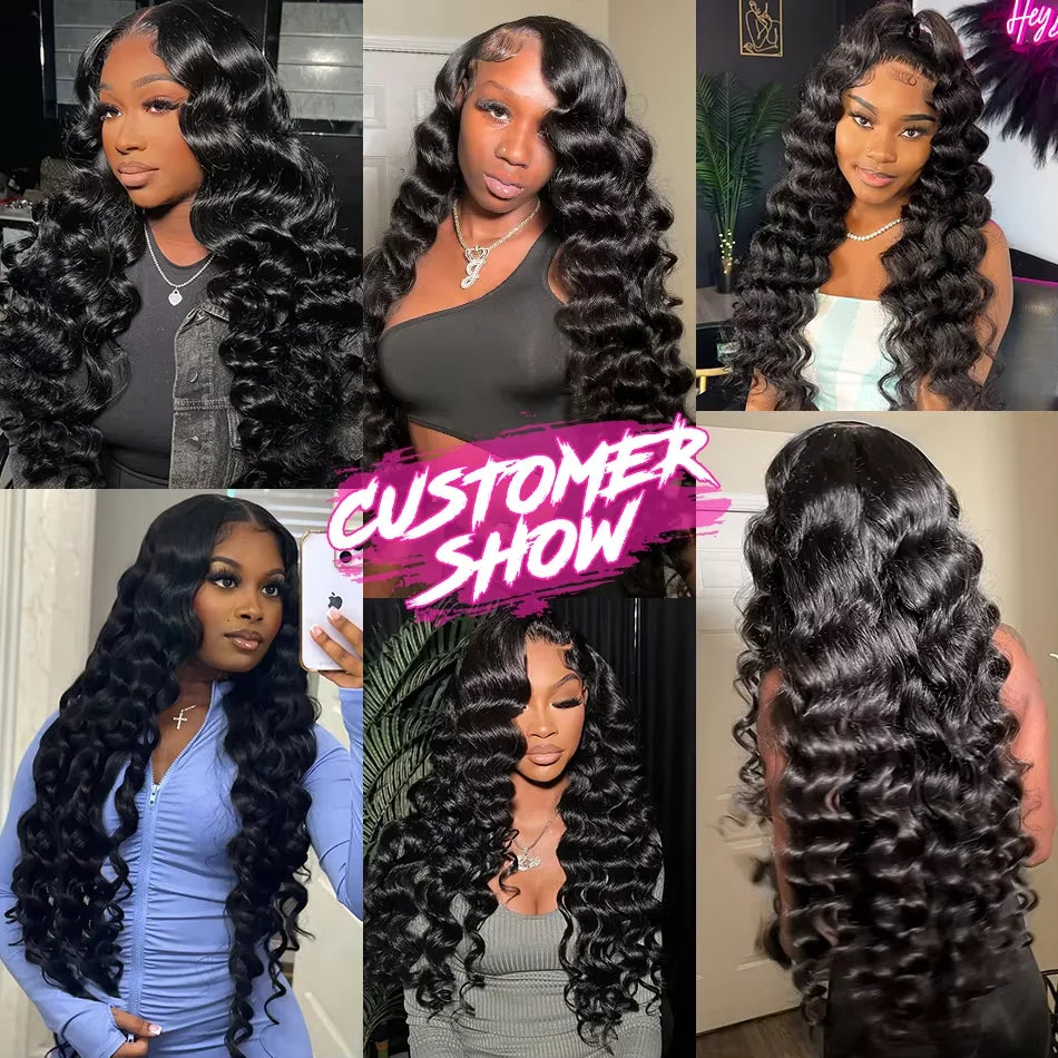Loose Deep Wave Hair Bundles With HD Closure
