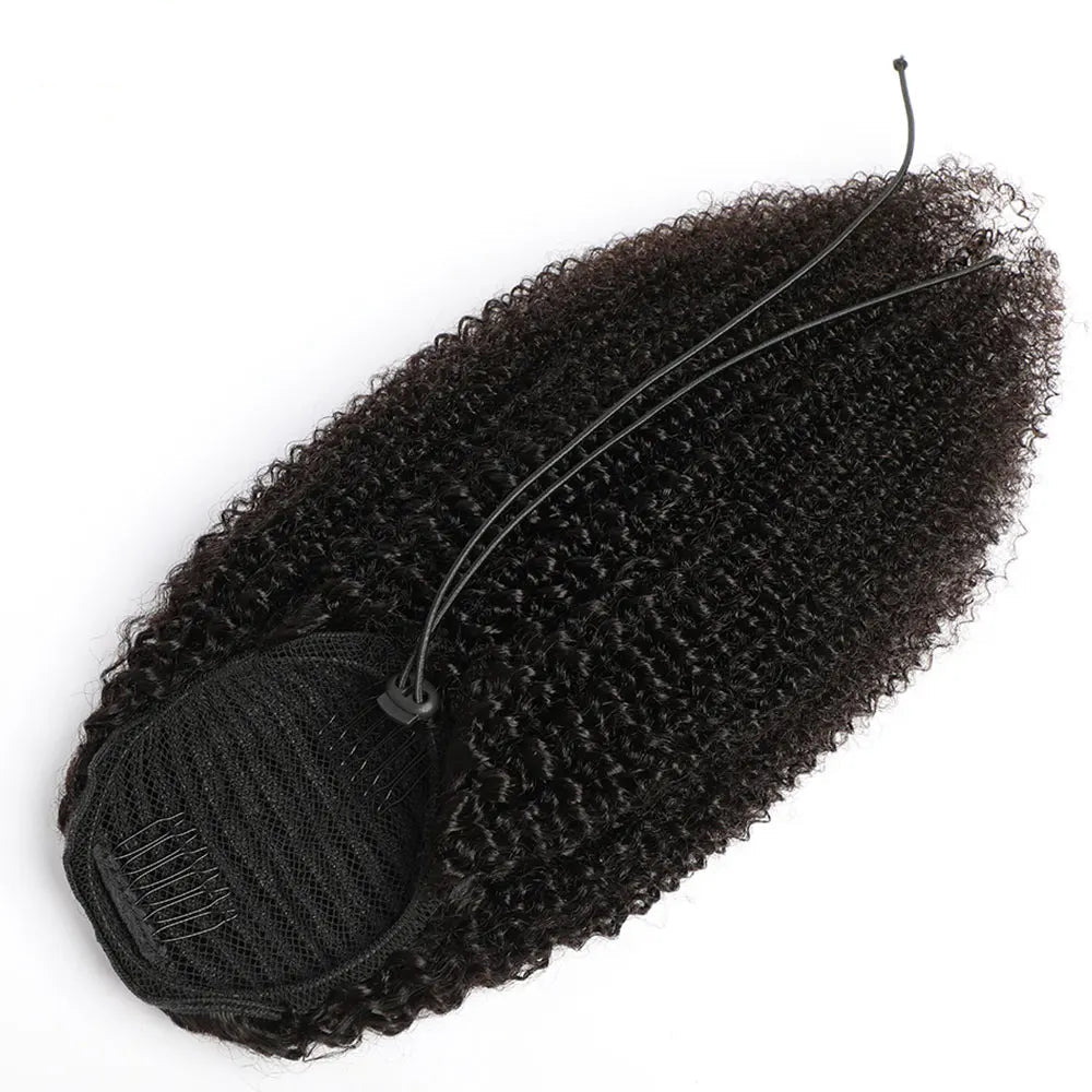 Kinky Curly 4B/4C Remy Human Hair Ponytail