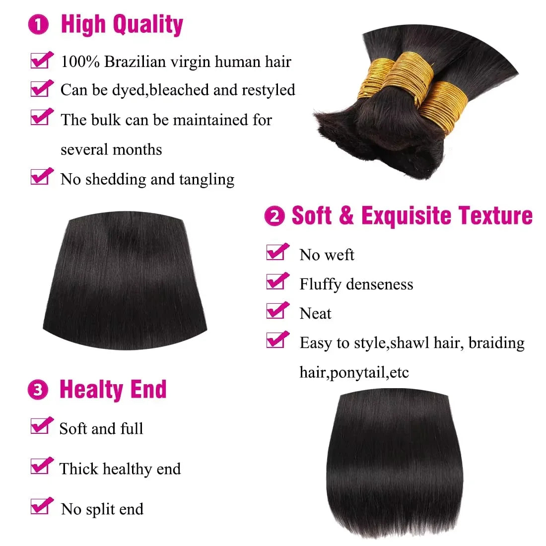 Bulk Straight Bundles for Braiding