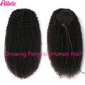Kinky Curly 4B/4C Remy Human Hair Ponytail