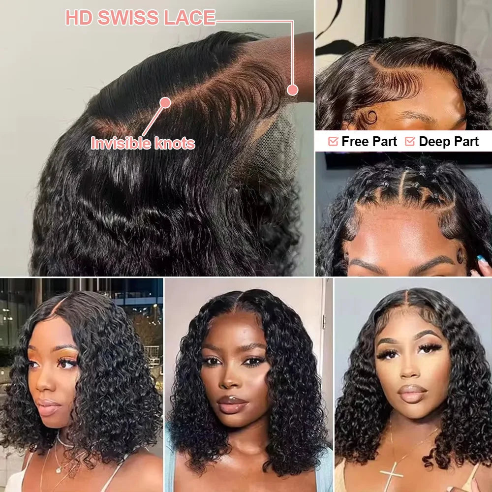Brazilian Deep Water Wave Curly Wigs