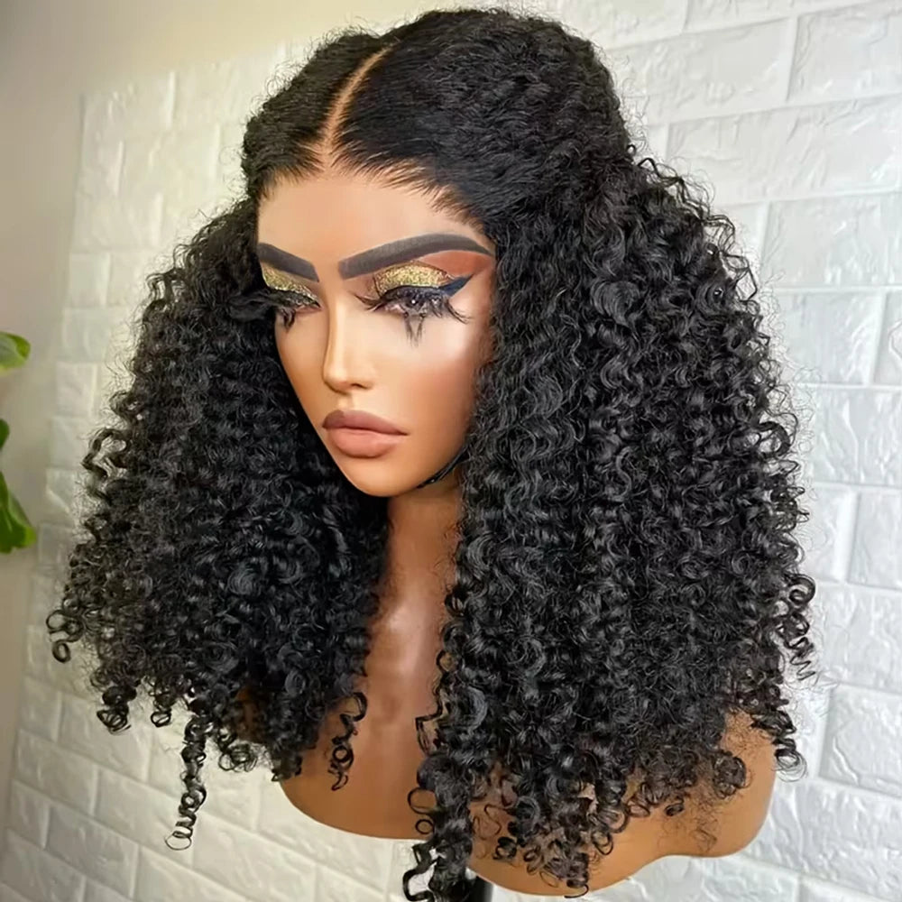 Kinky Curly Glueless HD Wigs