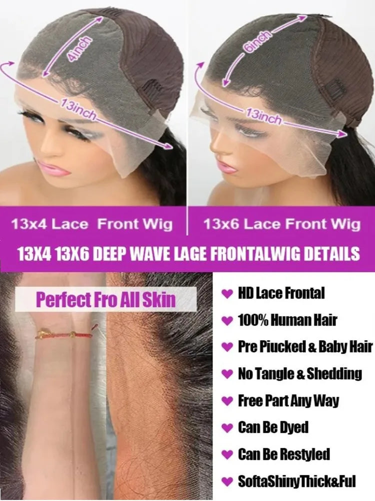 Black Straight Wig With HD Lace Frontal