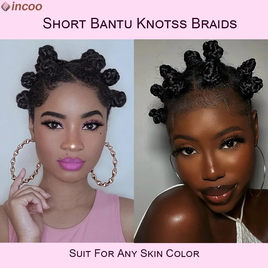 Bantu Knots Braided Wigs