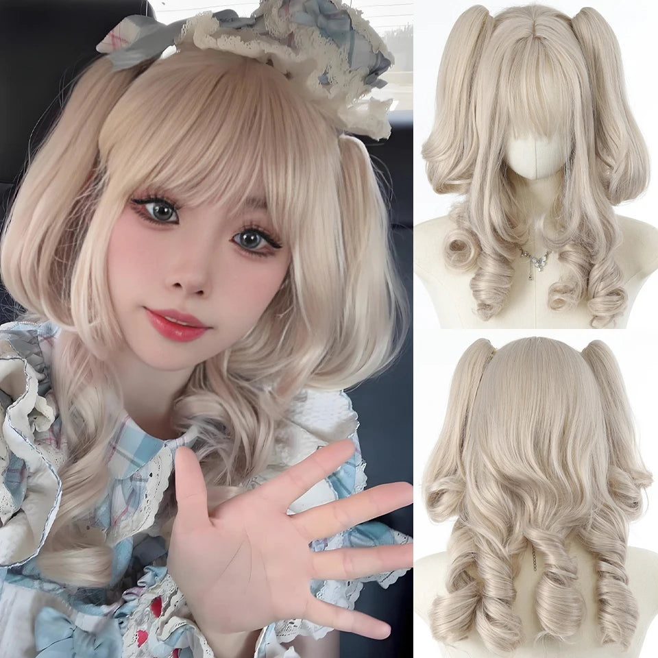 Pink Tousled Cosplay Wig