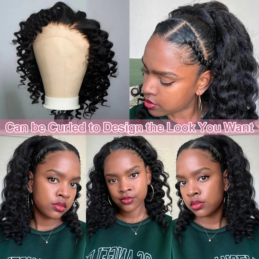 Kinky Straight Bob Human Hair Wigs