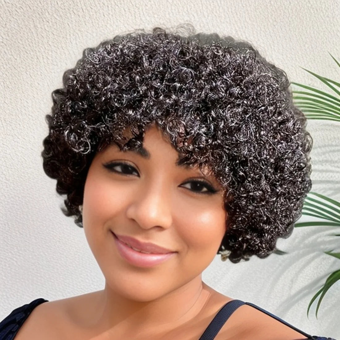 Short Pixie Cut Afro Kinky Curly Bob Wigs