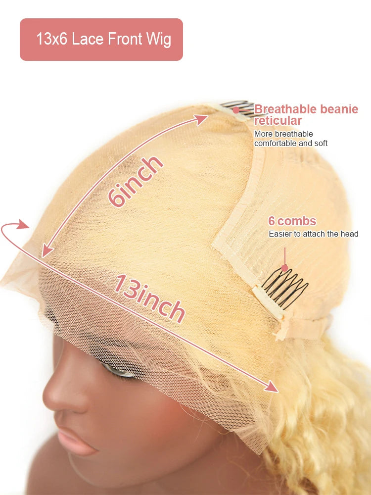 Honey Blonde Loose Wave Lace Frontal Wig