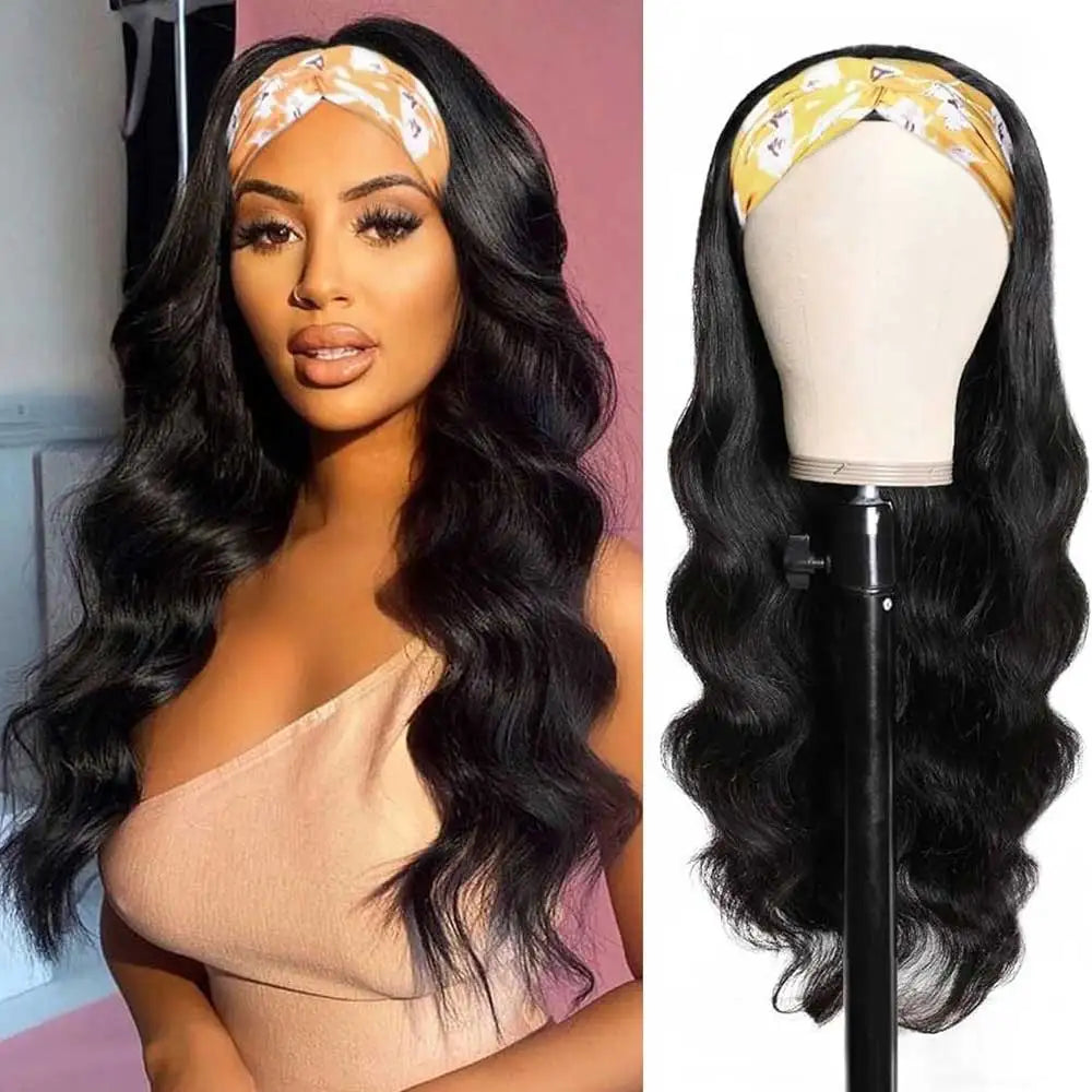 Deep Water Wave Headband Wigs