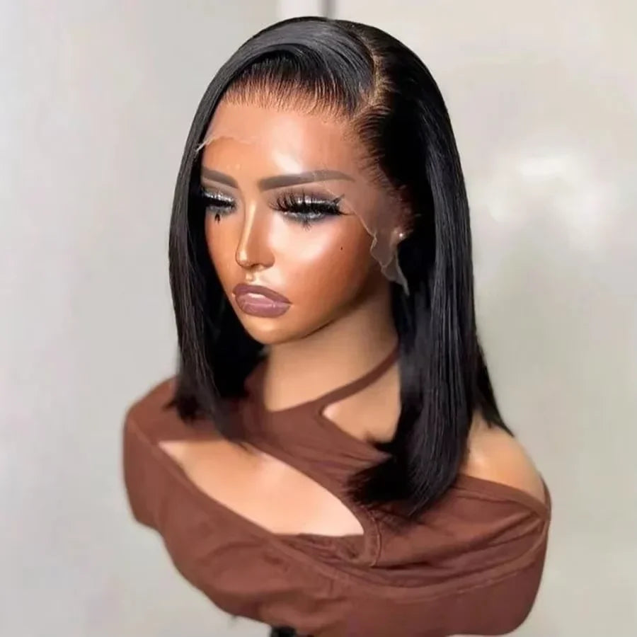 Glueless Bone Straight Bob Wig