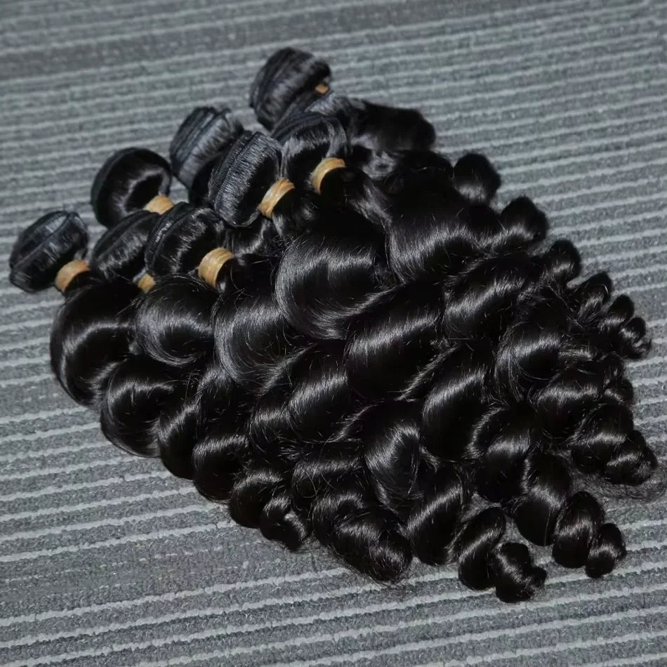Loose Wave Raw Burmese Curly Bundles