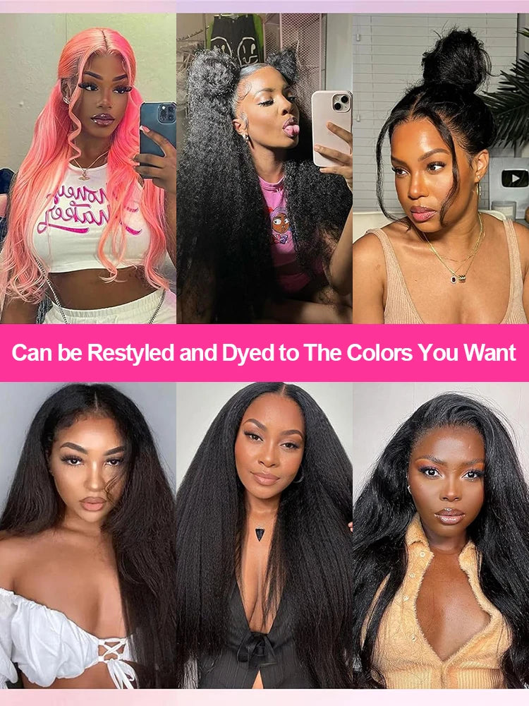 Brazilian Yaki Straight Kinky Wig