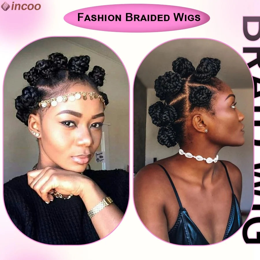 Bantu Knots Braided Wigs