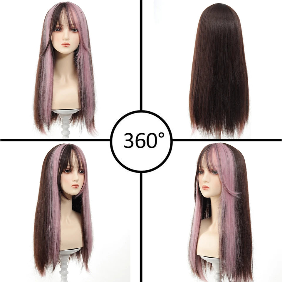 Pink Tousled Cosplay Wig