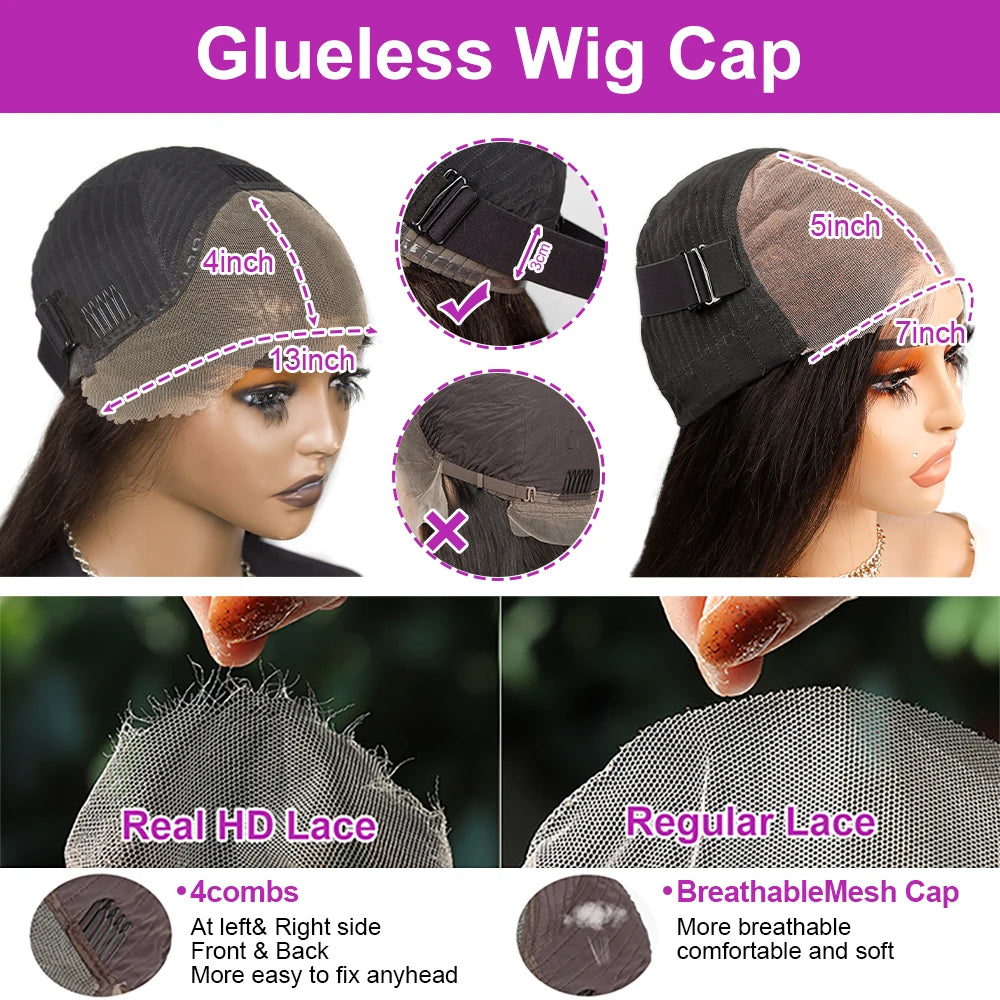 Transparent Lace Front Short Bob Deep Wave Wigs