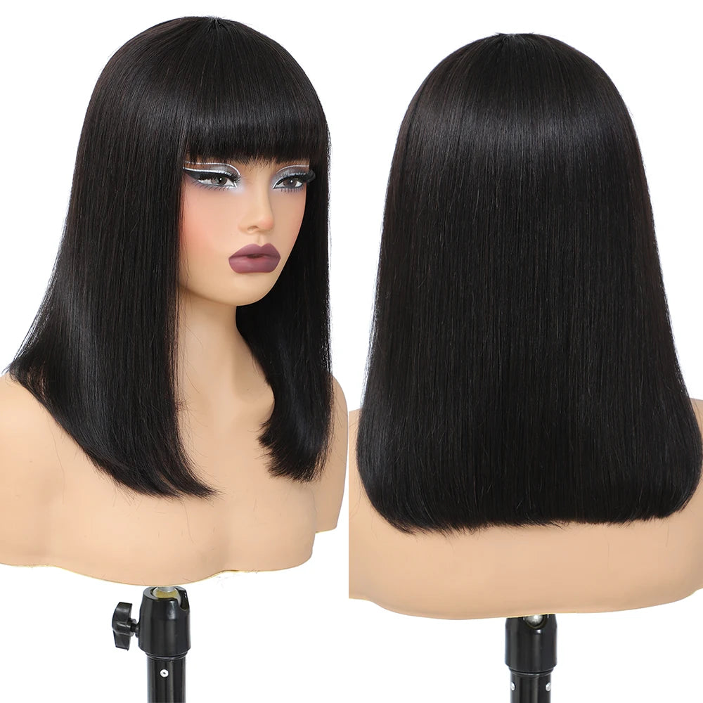 Short Bob Wig with Bangs
