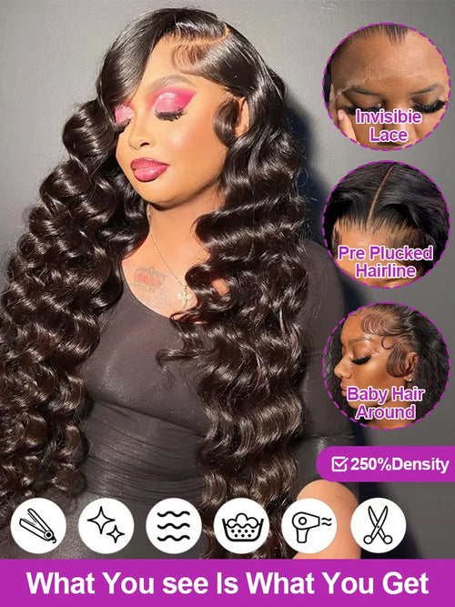 Brazilian Loose Deep Wave Curly Human Hair Wig