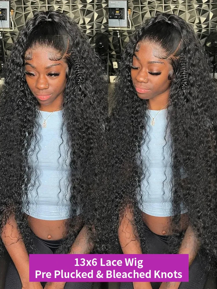 Transparent Deep Water Wave Wig