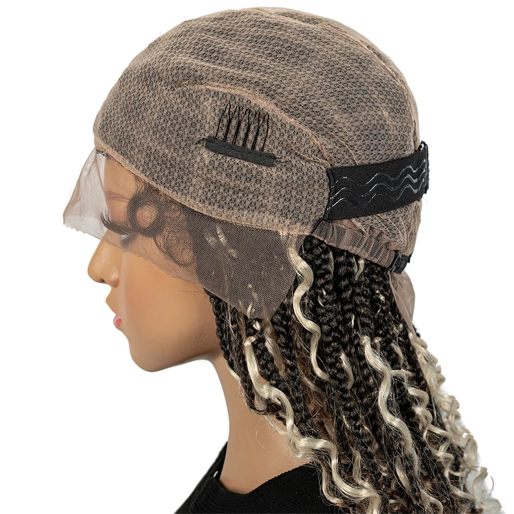 Short Bob Ombre Color Braided Wig