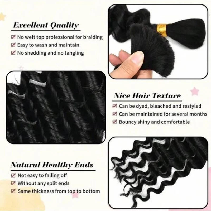 Deep Wave Human Hair Extensions