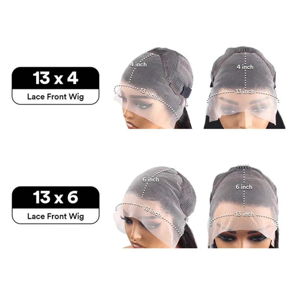 High Density Glueless Deep Water Wave Wig