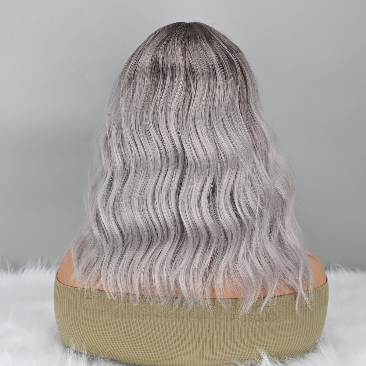 Gray and Black Bob Cosplay Wigs