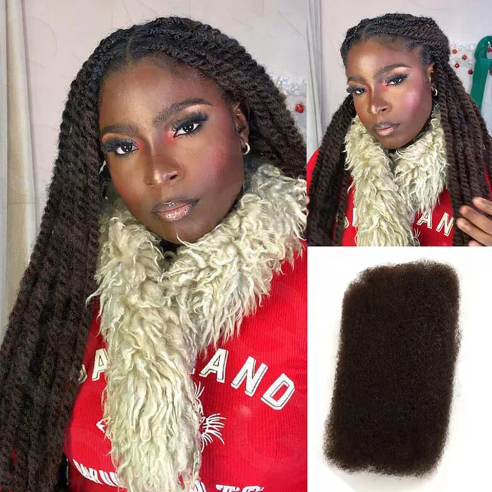 Afro Kinky Bulk Human Hair Extensions