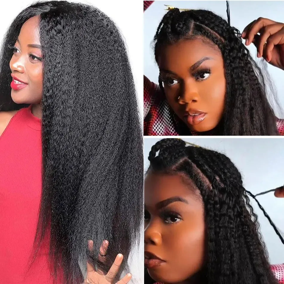 Kinky Straight Knotless Pre Separated Crochet Extensions
