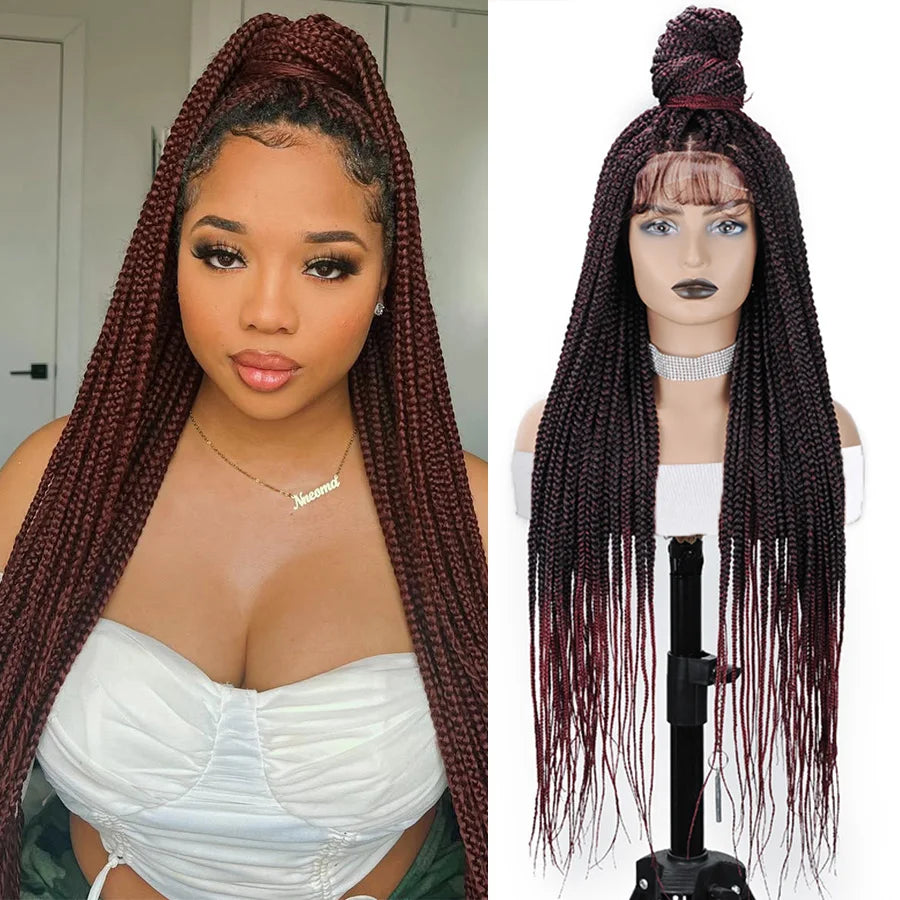 Colored Small Part Braided Wigs