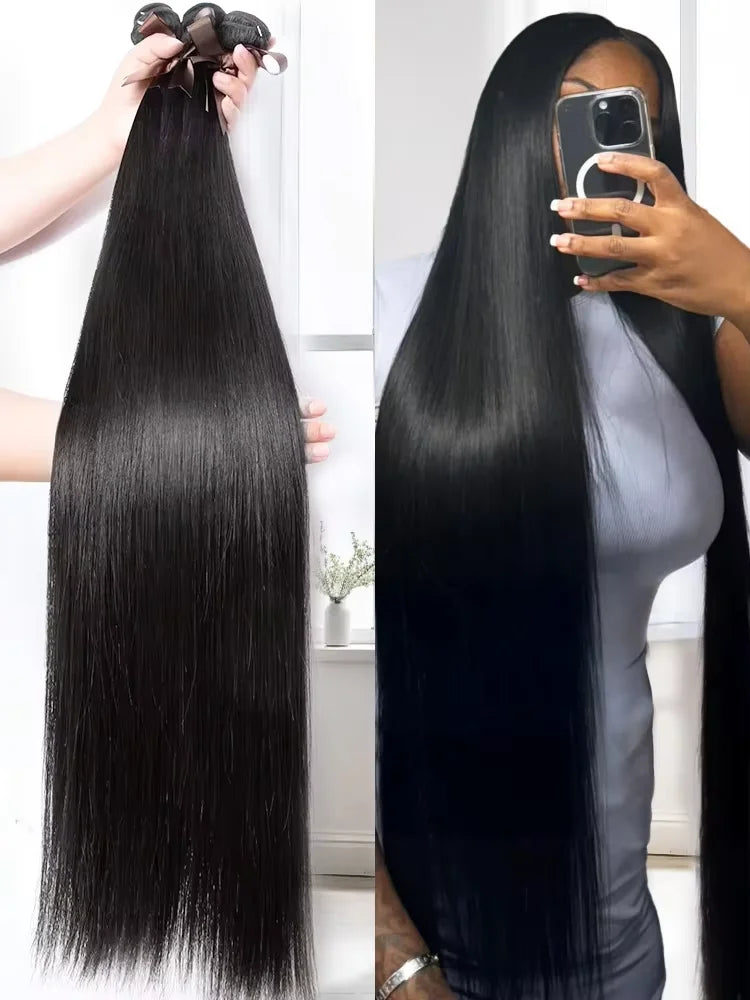 Bone Straight Brazilian Virgin Bundles