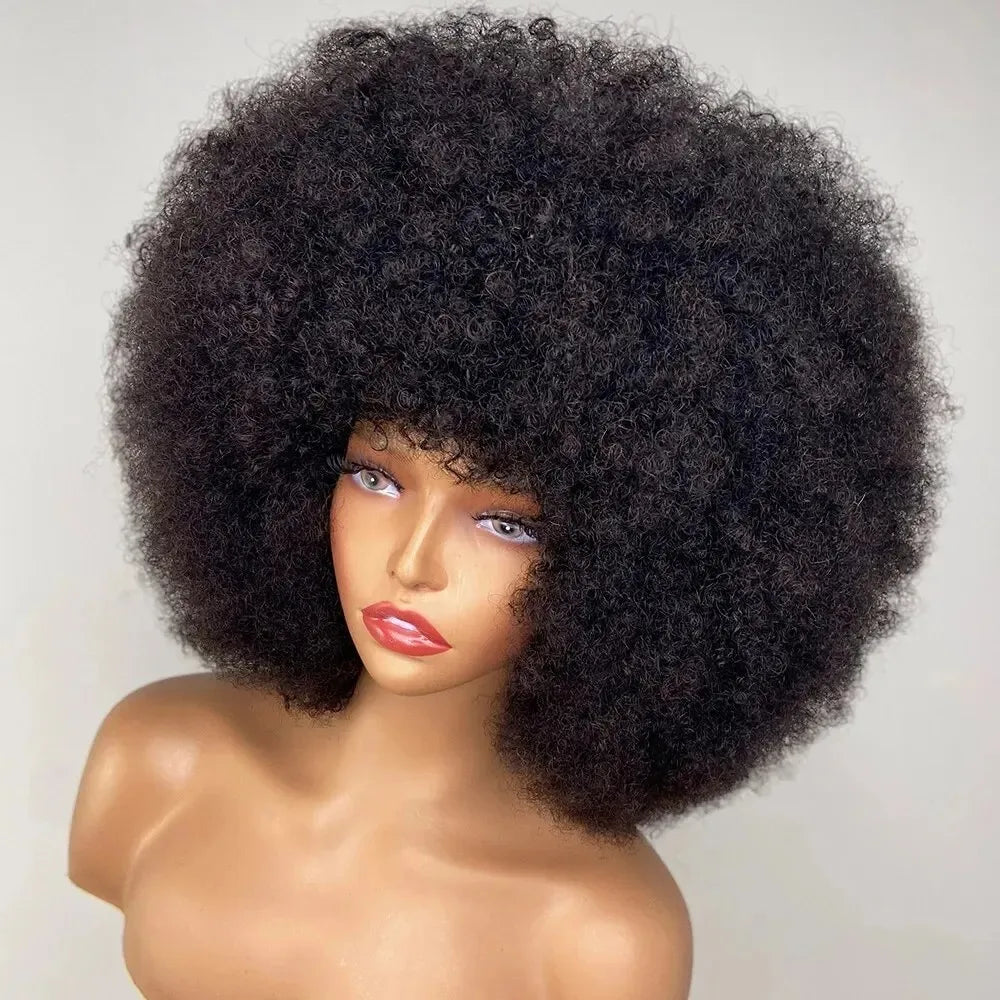 Glueless Afro Kinky Curly Wig