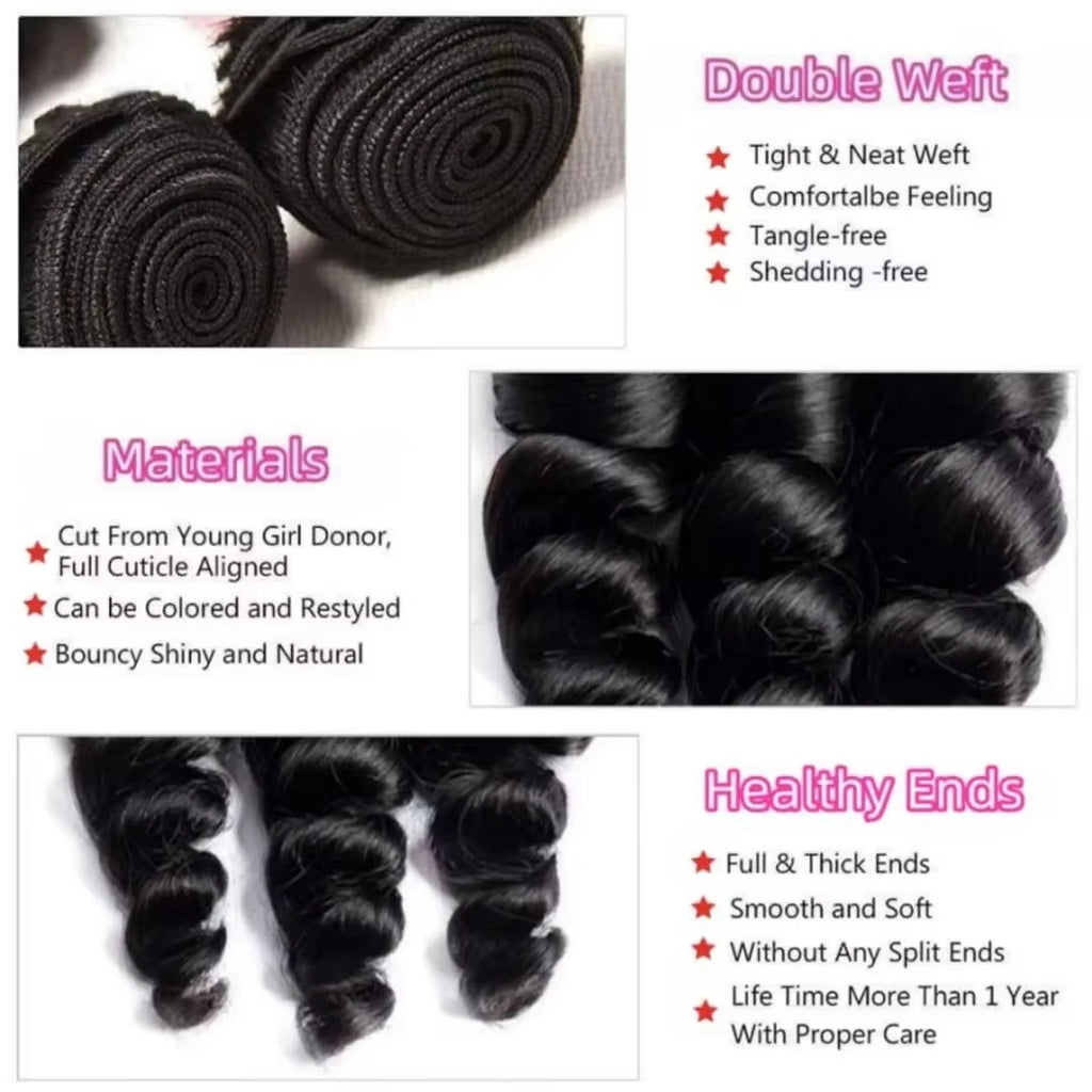 Loose Wave Raw Burmese Curly Bundles