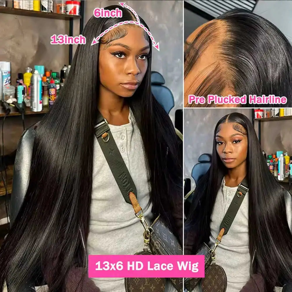 HD Lace Frontal Straight Human Hair Wigs