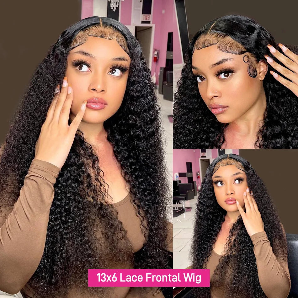 Kinky Curly HD Lace Frontal Wig