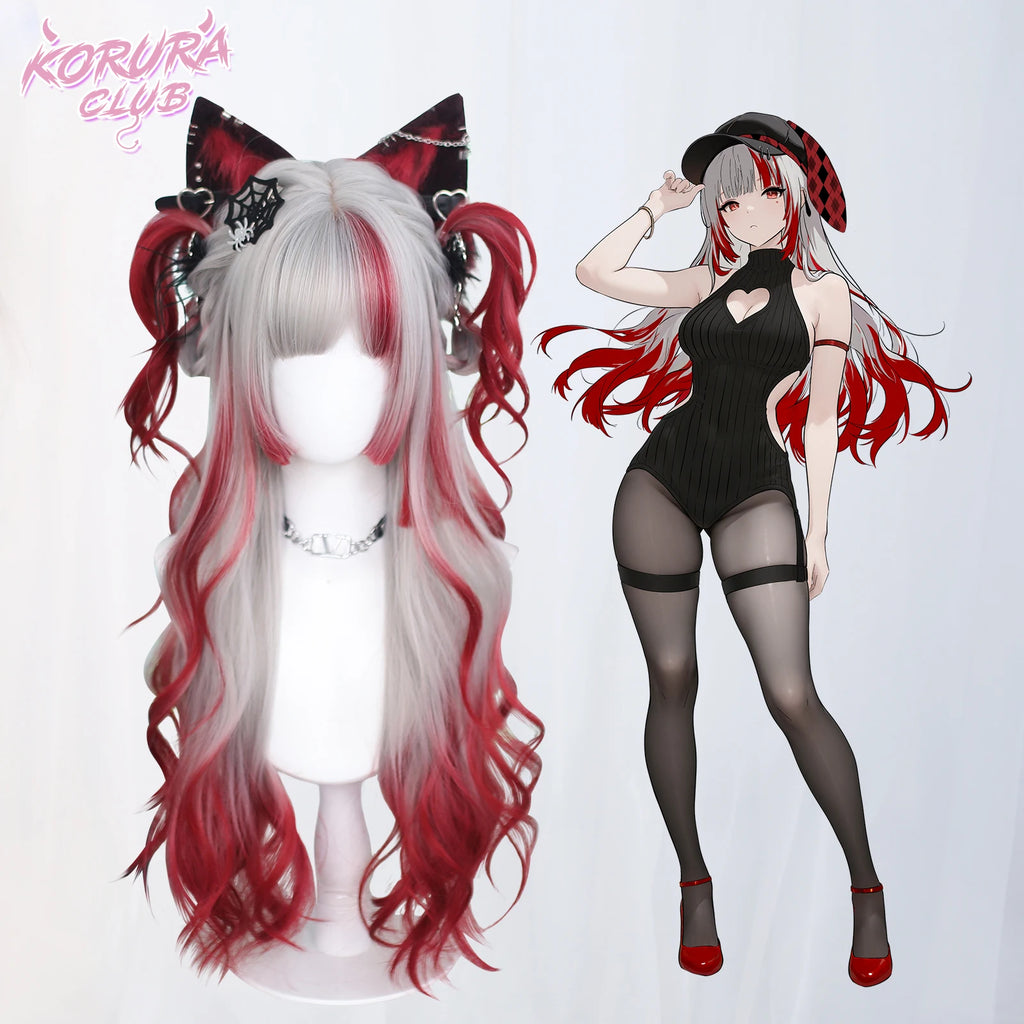 Harajuku Style Red White Cosplay Wig