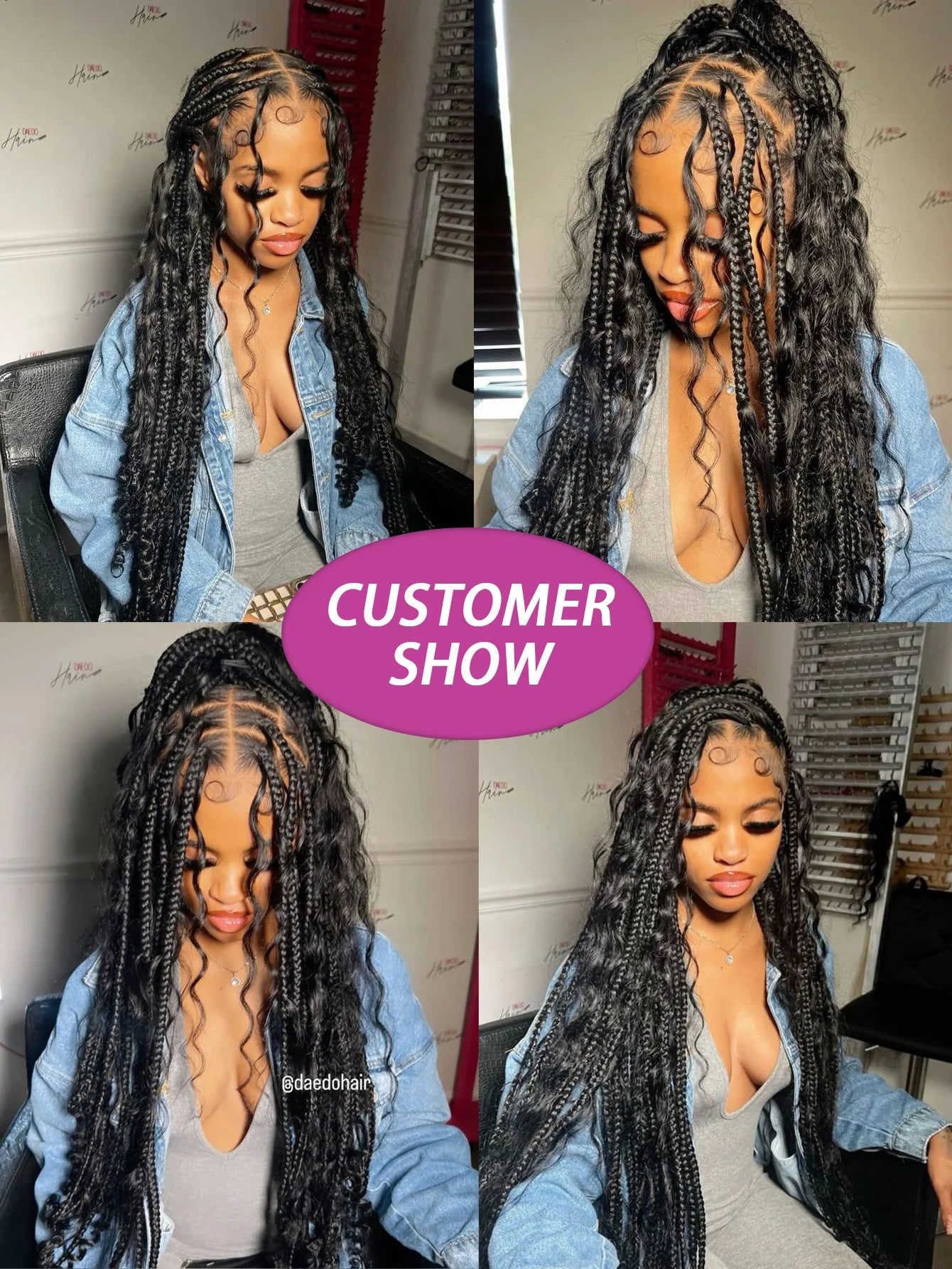 Synthetic Boho Braided Wig