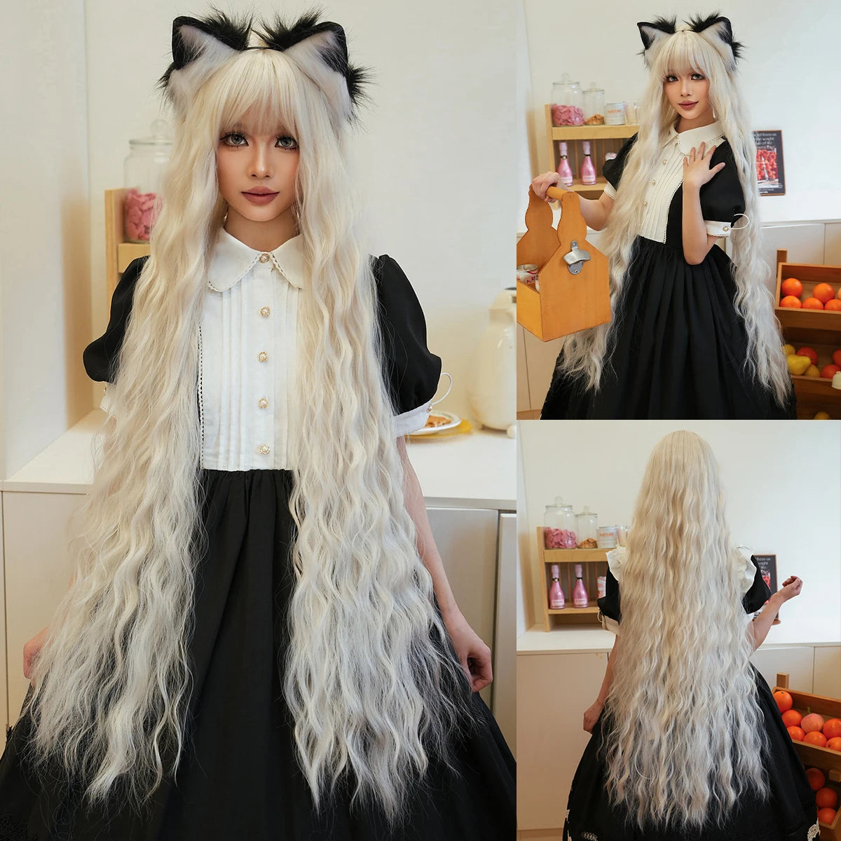 Extra Long Cosplay Wigs With Bangs