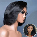 Kinky Straight Glueless Brazilian Coarse Wigs