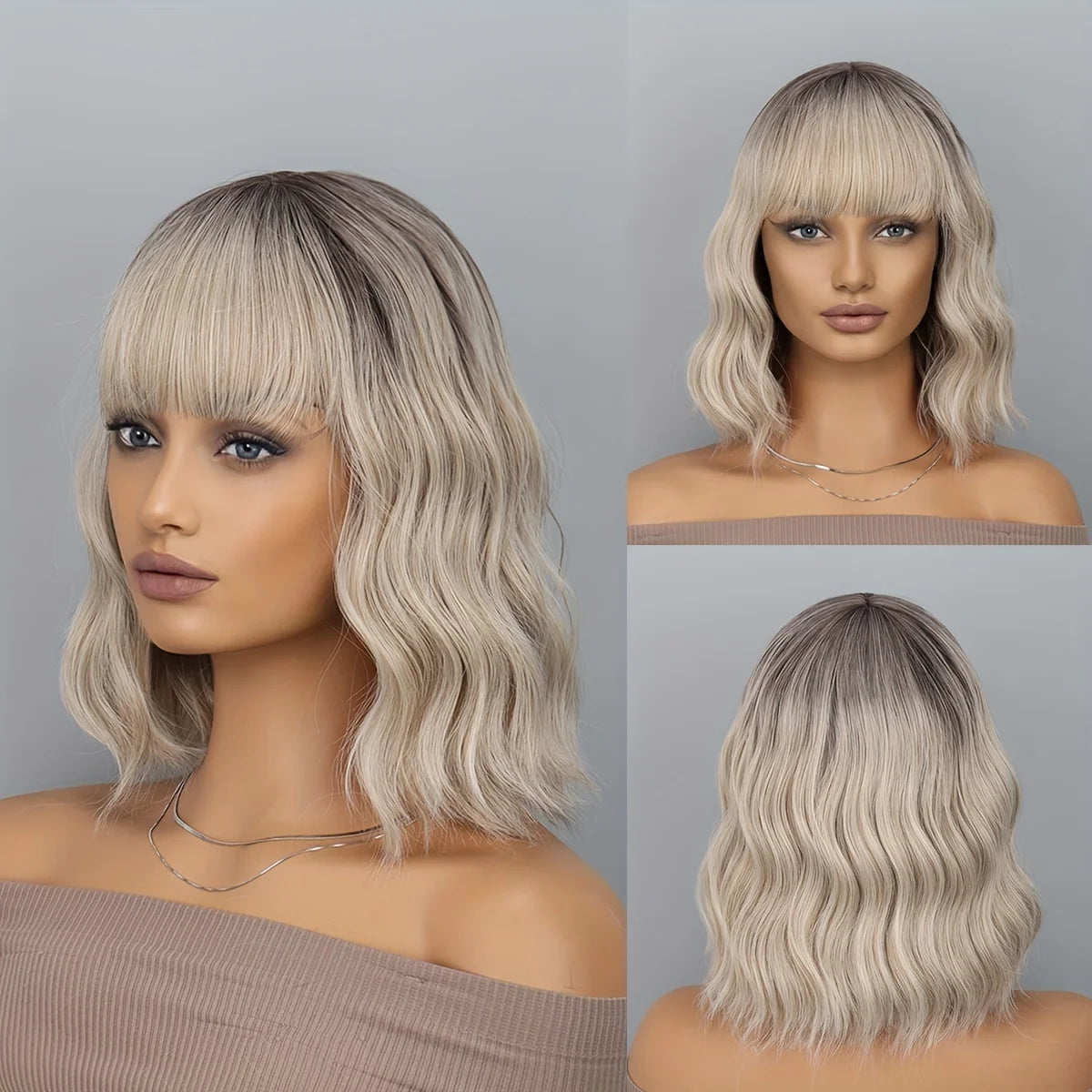 Black-gold gradient Cosplay Wigs