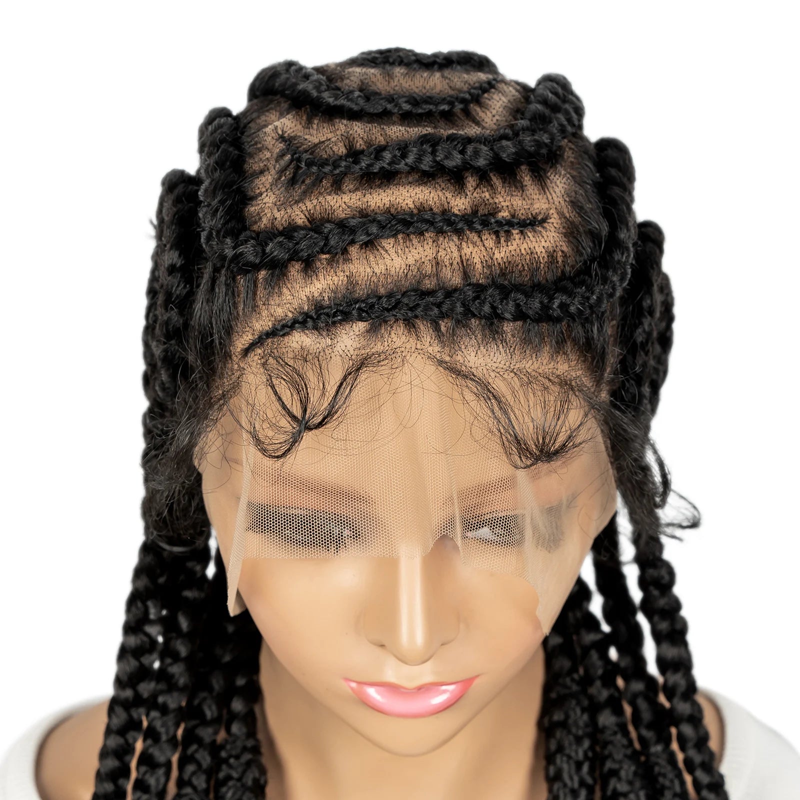 Bantu Full Lace Cornrow Braided Wigs