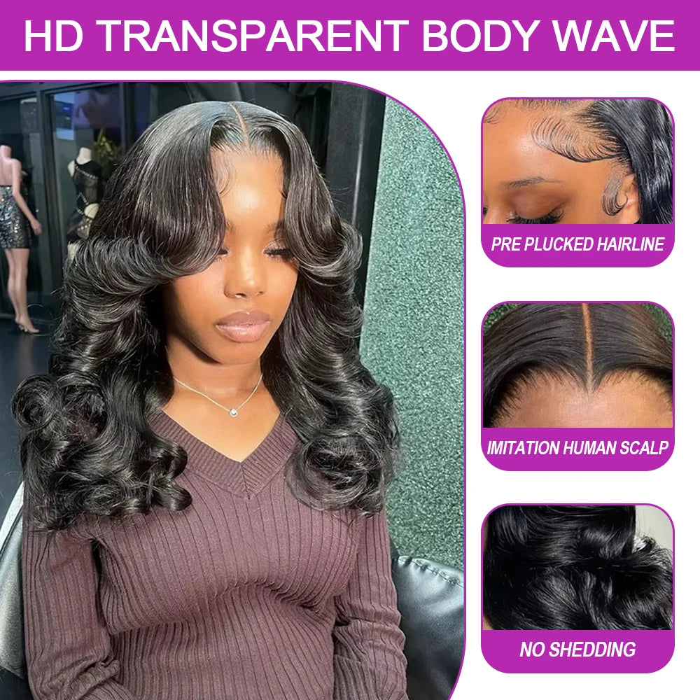 Transparent Lace Front Short Bob Deep Wave Wigs