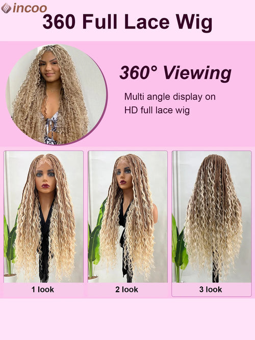 Blonde Bohemia Box Braided Wigs