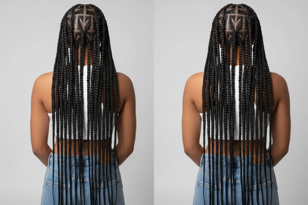 Braided Heart Box Wig