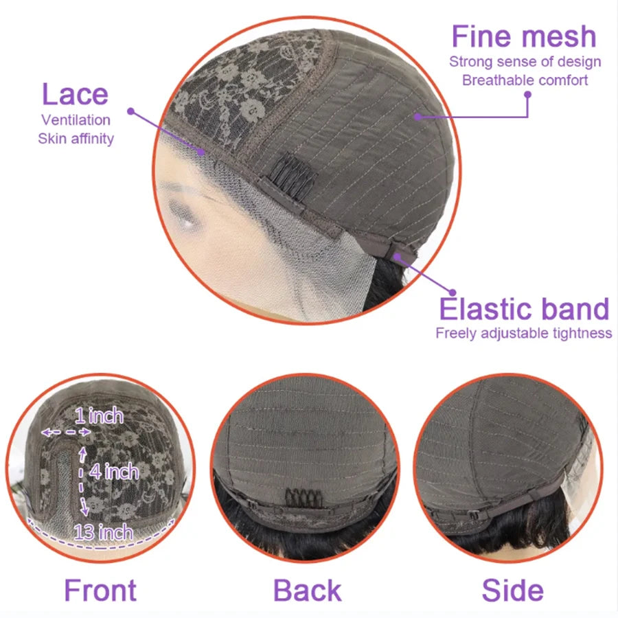 Deep Wave Short Bob Wig