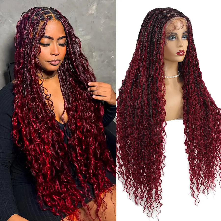 Long Blond Boho Braided Wigs