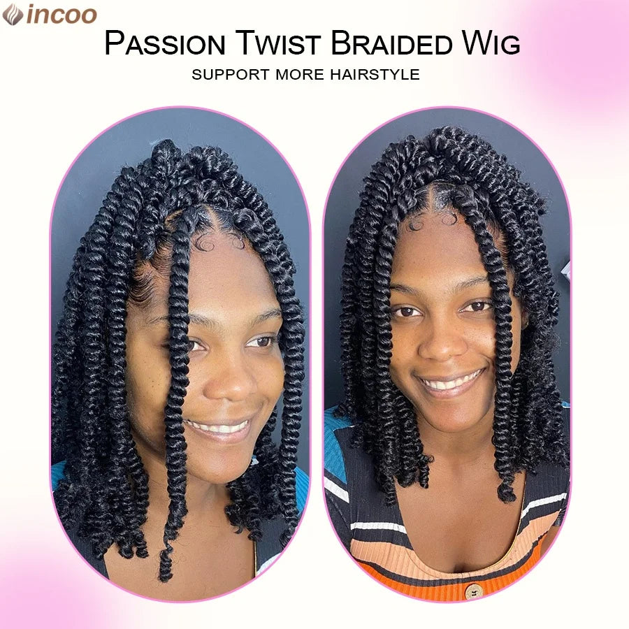 Short Spring Twist Braided Wig