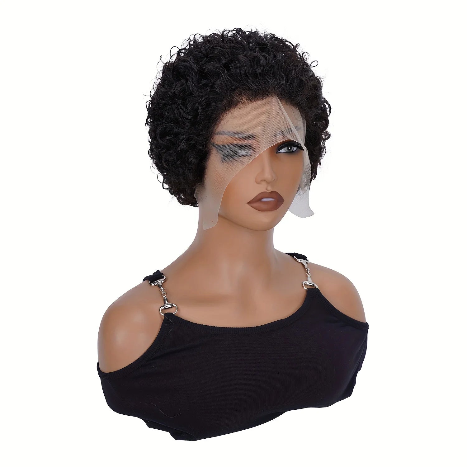 Short Pixie Cut Kinky Curly Wig