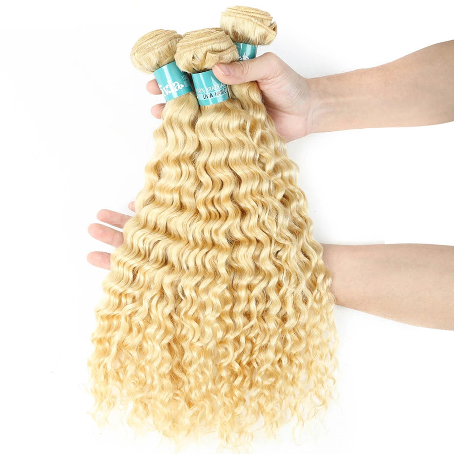 Deep Wave Blond Human Hair Bundles